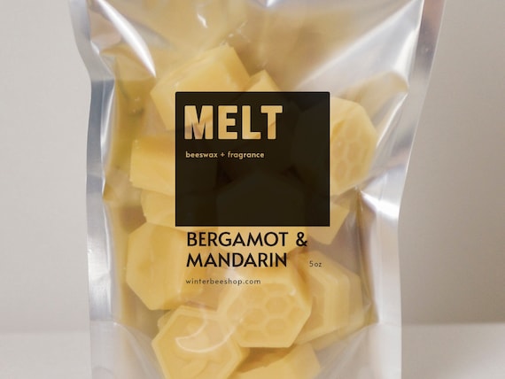 Bergamot & Mandarin Scented Beeswax Melts