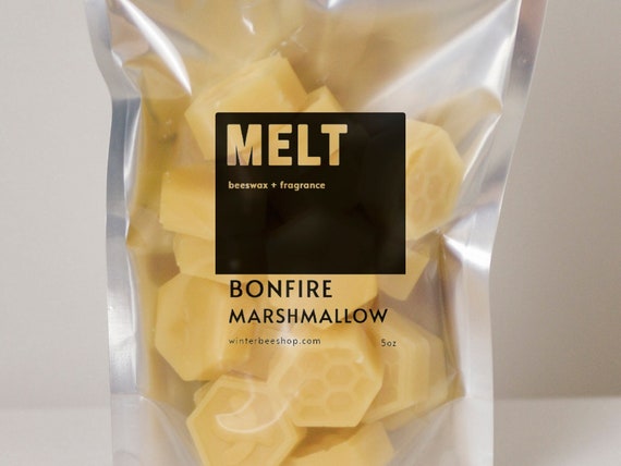 Bonfire Marshmallow Scented Beeswax Melts