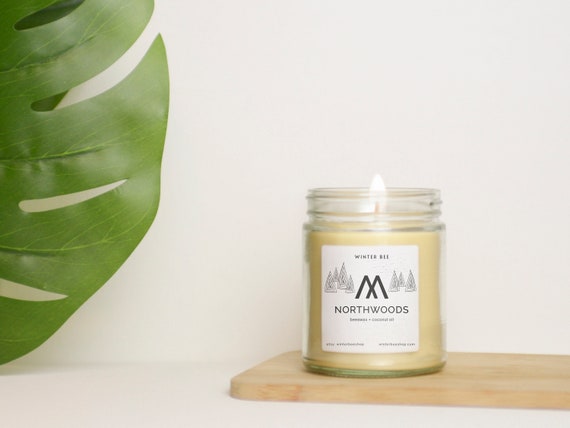 Northwoods Scented Beeswax + Coconut Oil Candles