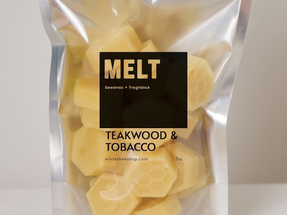 Teakwood & Tobacco Scented Beeswax Melts