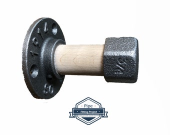 Le Rustique - Coat hook - Coat rack - Hook - Original industrial style - WOOD & METAL coat rack