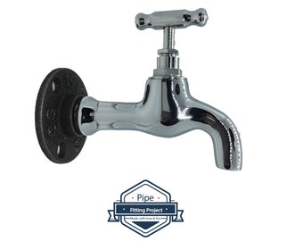 Chrome tap hook - Coat rack - Jewelry rack - Hat rack - Garden tap - DIY - ORIGINAL - Diversion