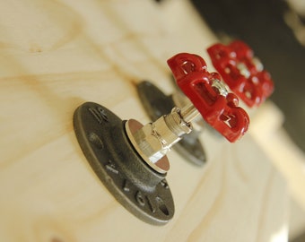 Coat rack - Coat rack - Hook - Original industrial style - Coat rack with valve, plumbing valve, tap