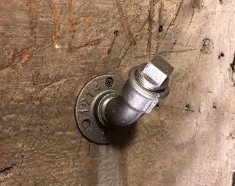 Patère - Coat holder - Crochet - Original industrial style - Industrial coat rack, plumbing, faucet - Model 12