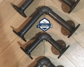 Industrial style metal bracket - Shelf support - Industrial pipe shelf bracket