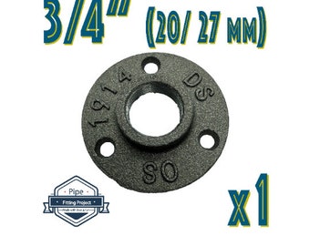 3/4" (20x27 mm) black cast iron flooring brides - Filled floor brides - World DeliveryRelay