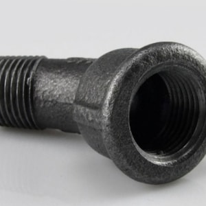 DIY - codo de 45 grados - Gran Radio - Proyecto de montaje de tuberías - Tamaño 3/4&quot; o 20/27 mm - Fundición negra