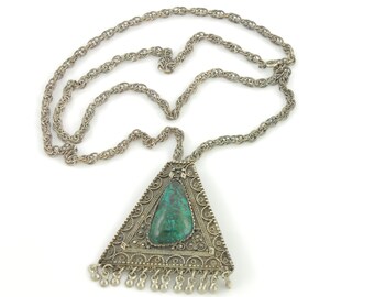 925 Sterling Silver Turquoise /& Marcasite Cross Pendant 1.3//4/" x 1.1//8/"
