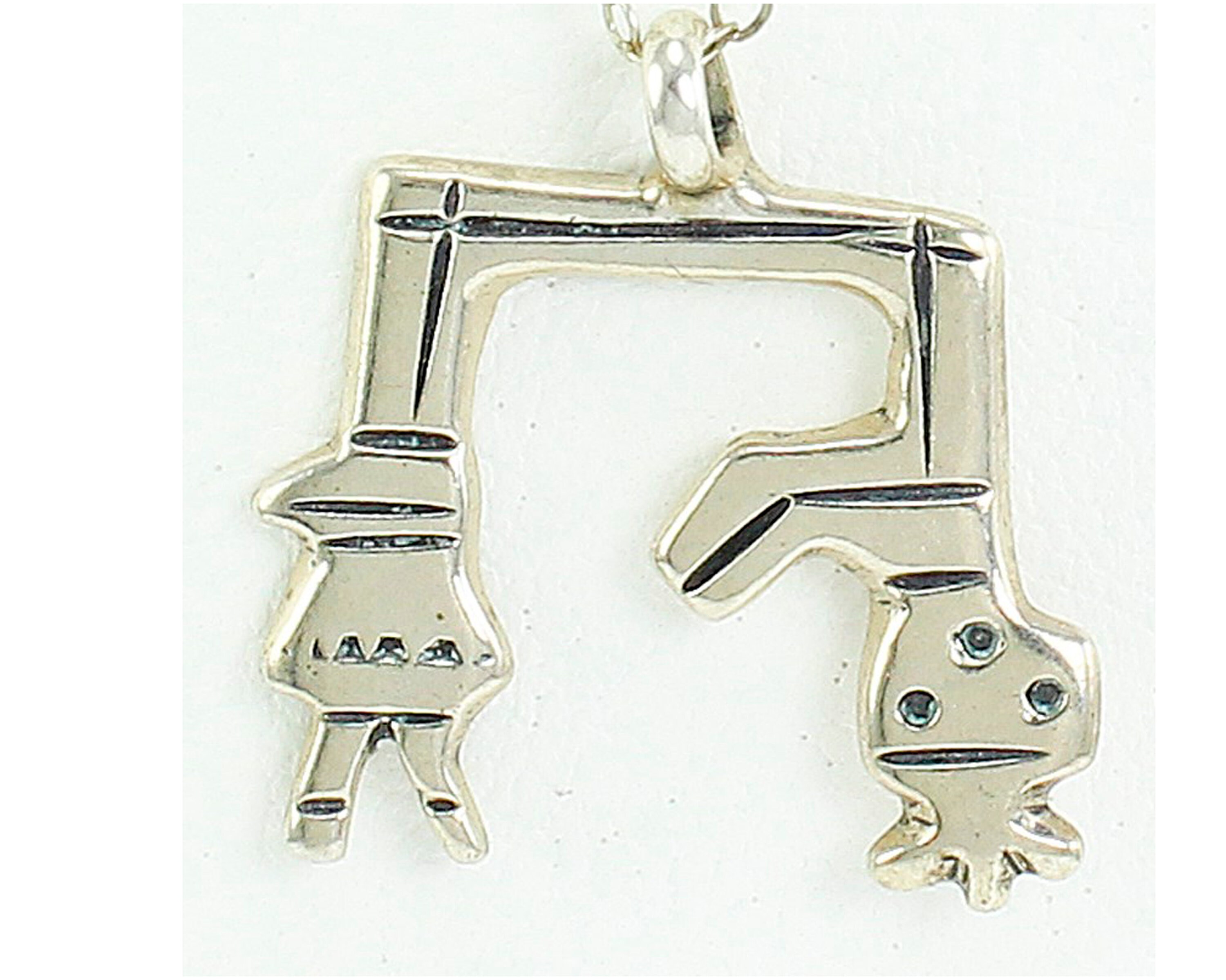 Vintage Southwestern Rainbow Man Yei Silver Pendant, Sterling Silver ...