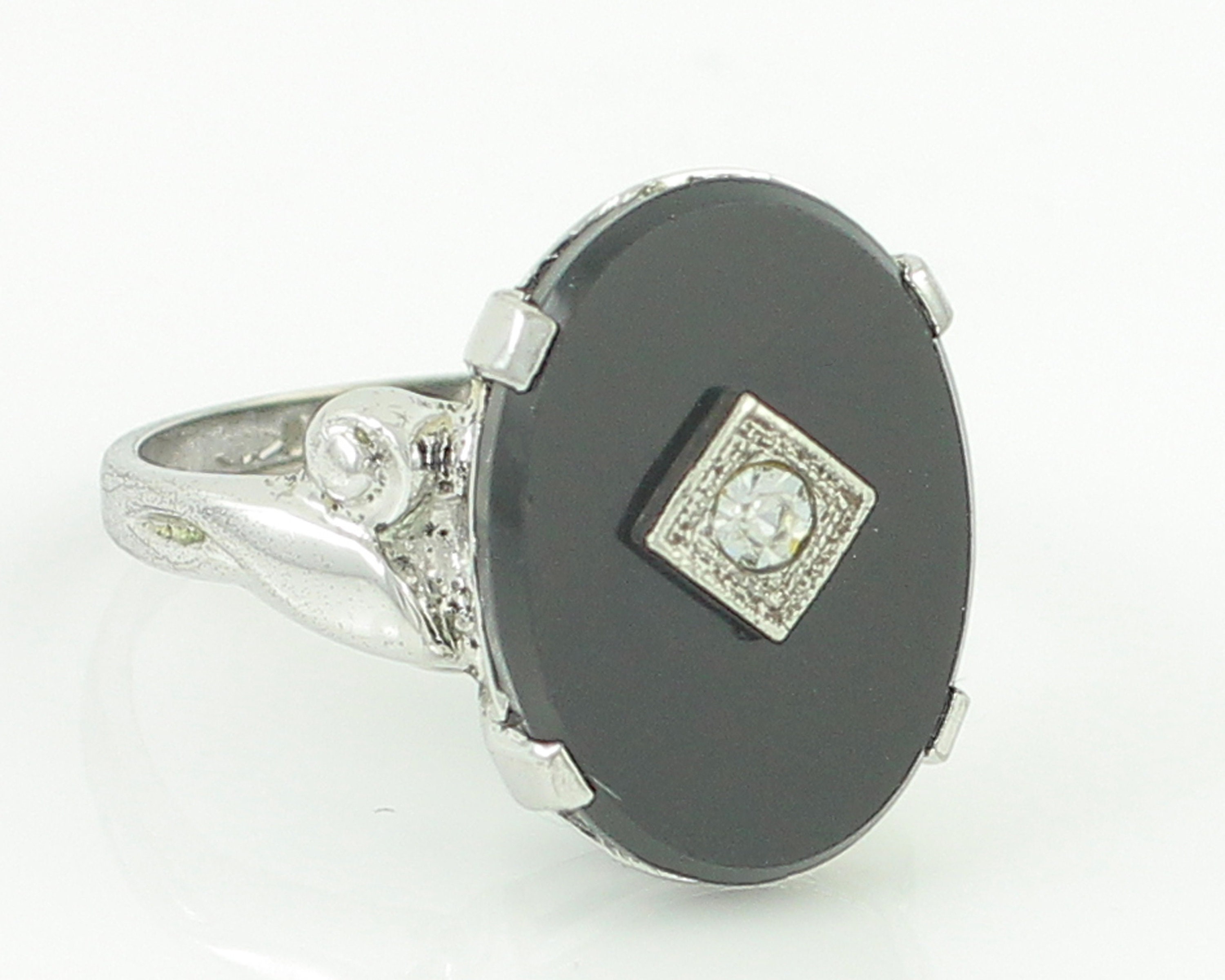 Amazon.com: Silver Black Onyx Gemstone Ring, Handmade Ring, Onyx Gemstone  Ring, Men Sterling Silver Ring, Ottoman Jewelry, Men Vintage Ring (7) :  Handmade Products