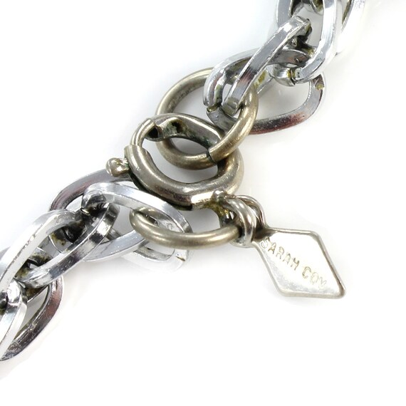 Vintage Sarah Coventry Chunky Silver Tone Chain N… - image 3