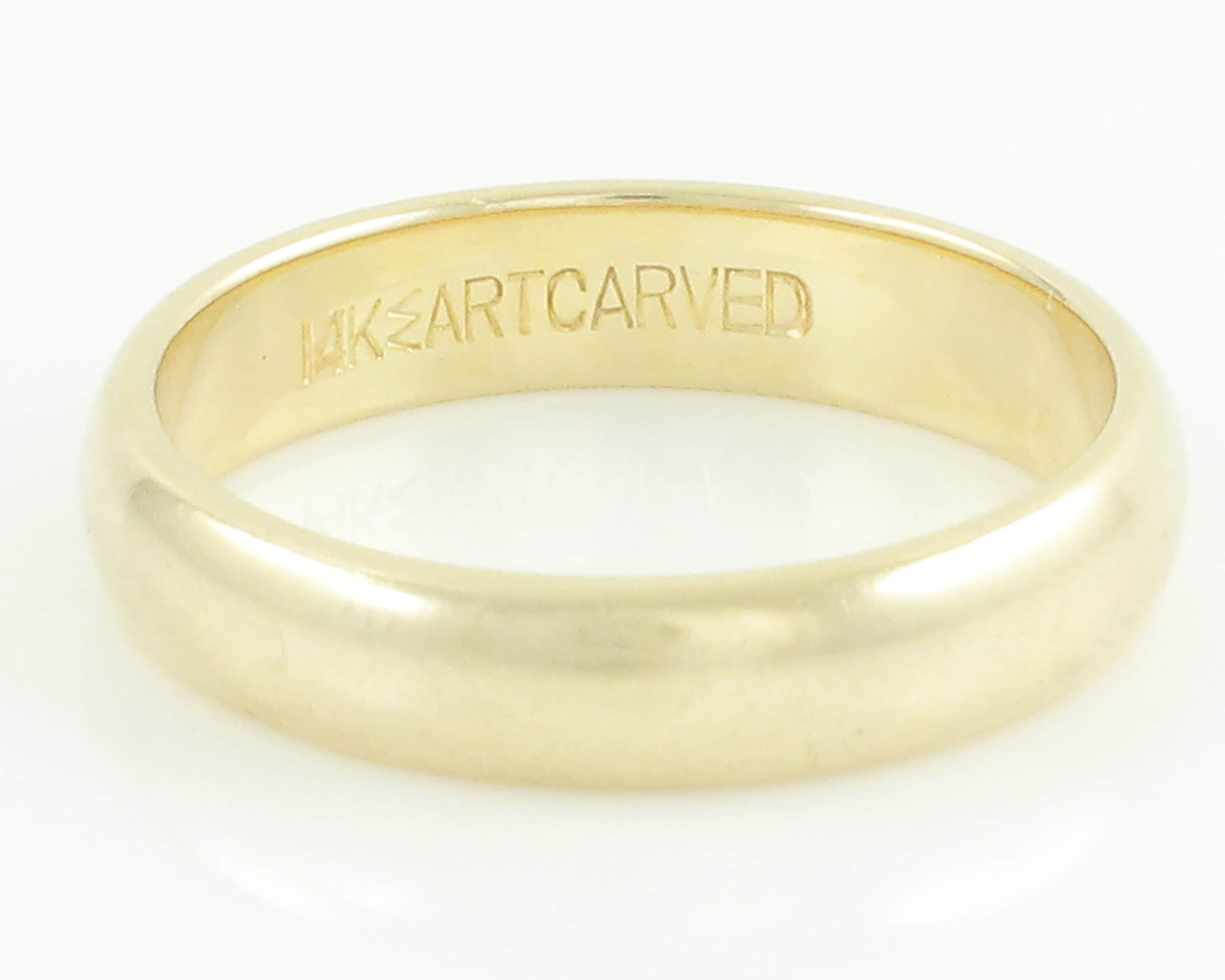 リング　14K ARTCARVED