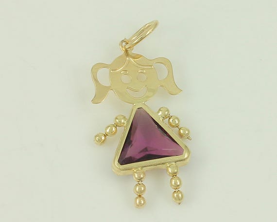 Floating Birthstone Charm (Silver