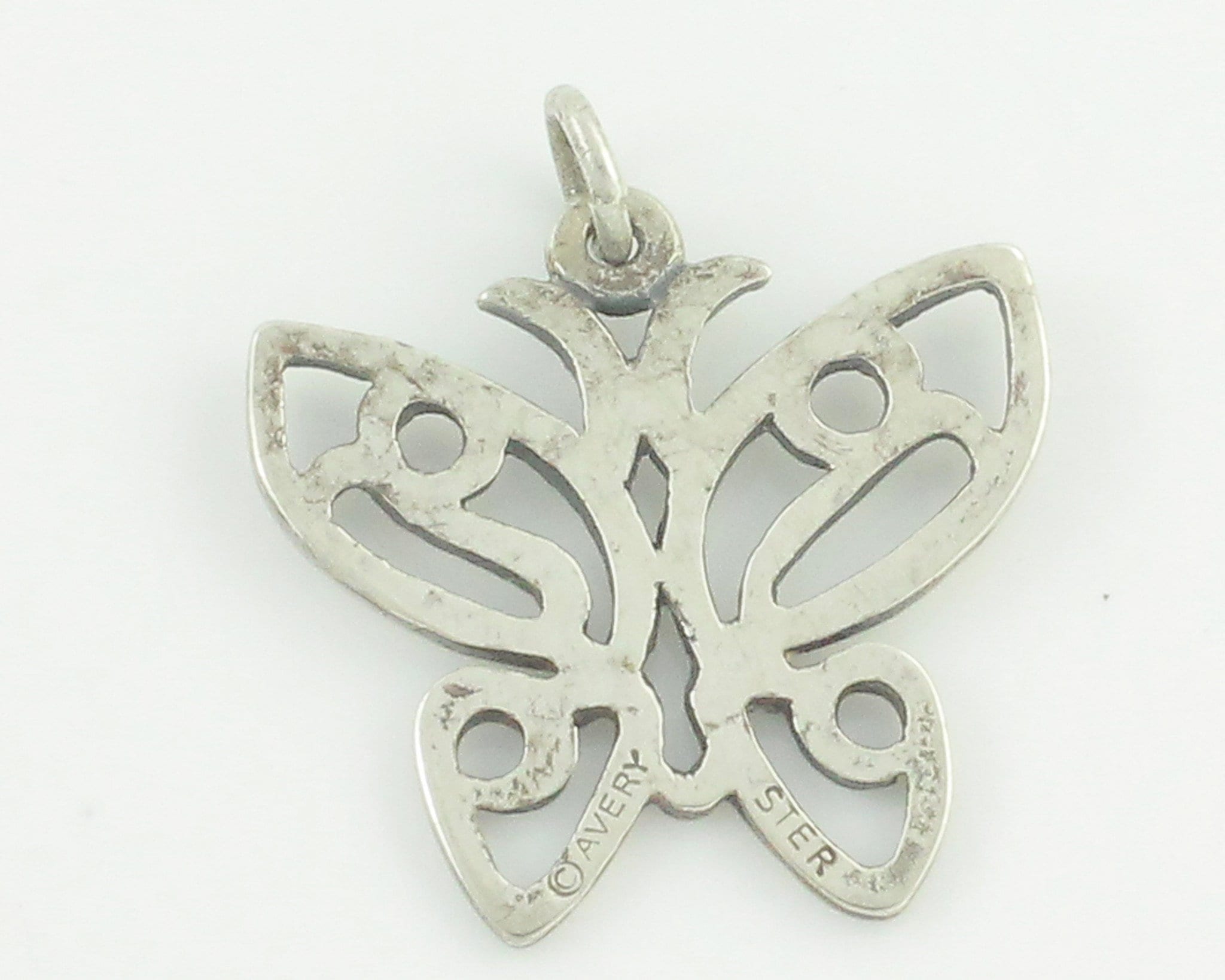 James Avery Lace Wing Butterfly Pendant - Retired Sterling Silver