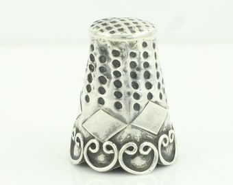 Vintage Taxco 925 Sterling Silver Thimble: Mexican Sewing Collectible