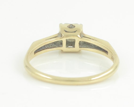 Vintage 14K Diamond Engagement Ring, .17 CT Diamo… - image 9