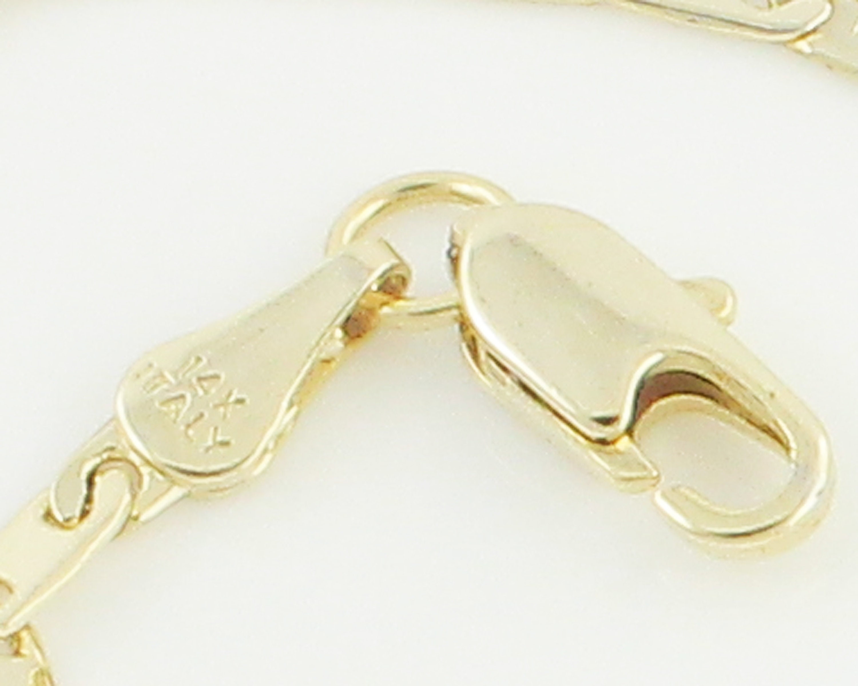1980s 14K Dainty Gold Bracelet Valentino Link 14K Yellow Gold