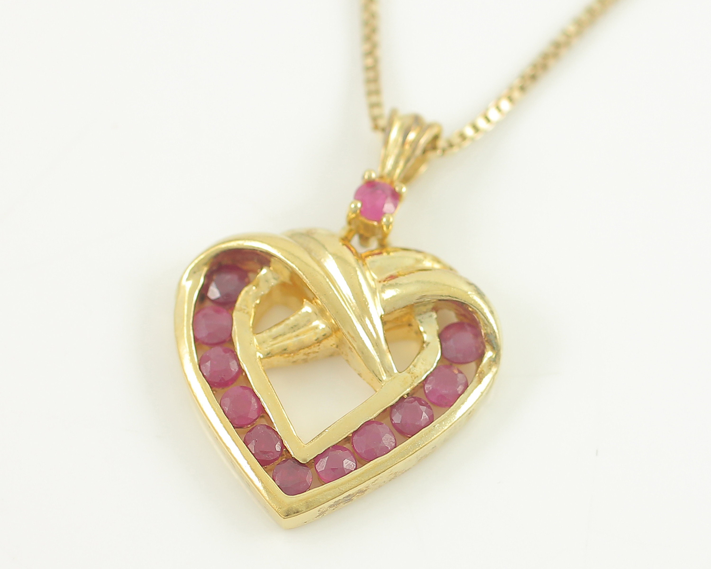 thumbnail image 2 of Stunning 20-inch Ruby Beaded Necklace – Round Shape Enhanced Ruby Single Strand 2 of 5