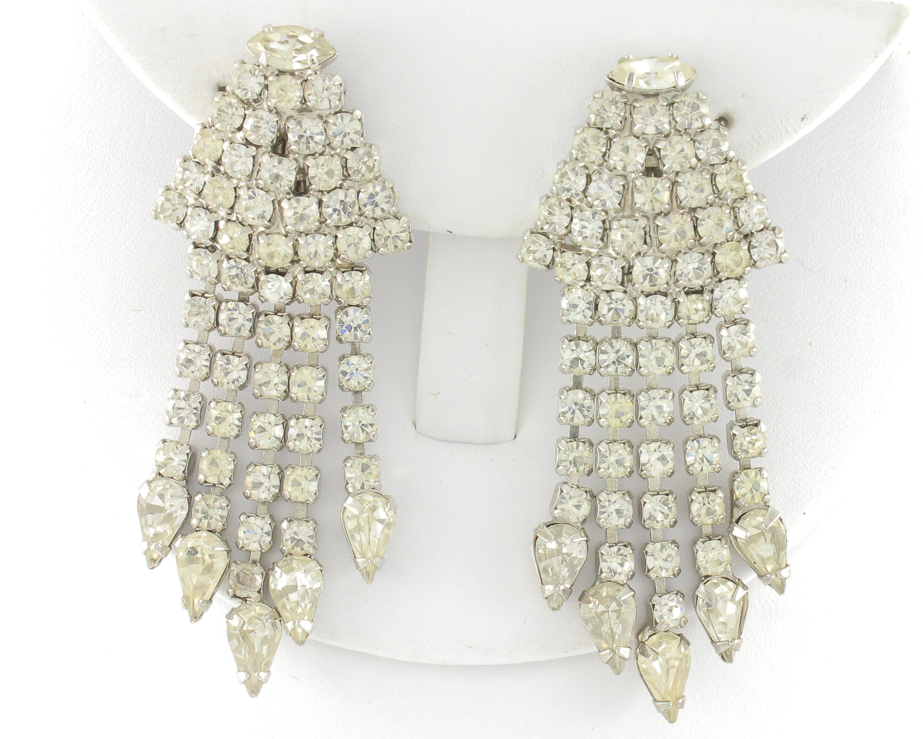 Pearl Rhinestone Drop Earrings - Beaded Pearl Rhinestone Earrings | Antonio  & Frankie