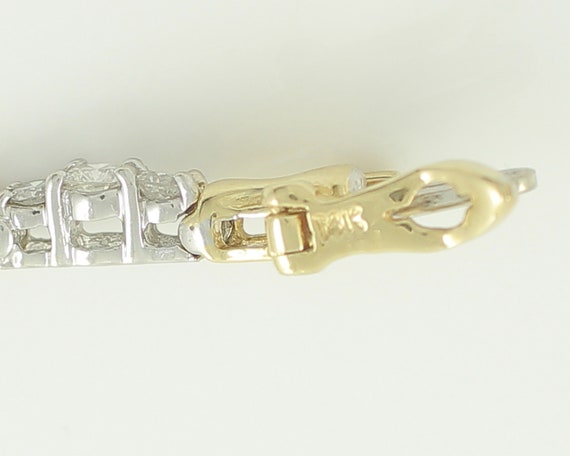 14K 2 CT Diamond Tennis Bracelet, Vintage 14K Whi… - image 5
