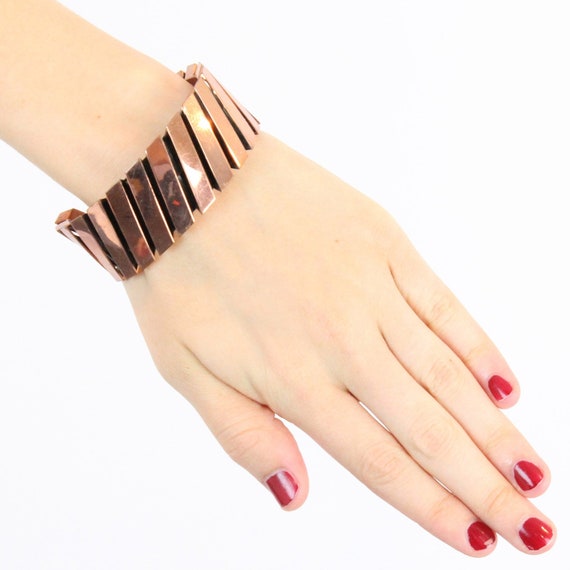 Vintage Renoir Copper Cuff Bracelet: Mid-Century Modernist Jewelry