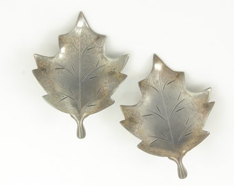 Vintage Nye Maple Leaf Sterling Earrings, Nye Handmade Maple Silver Earrings, 925 Sterling Silver Nye Earrings, Nye Jewelry, Vintage Jewelry