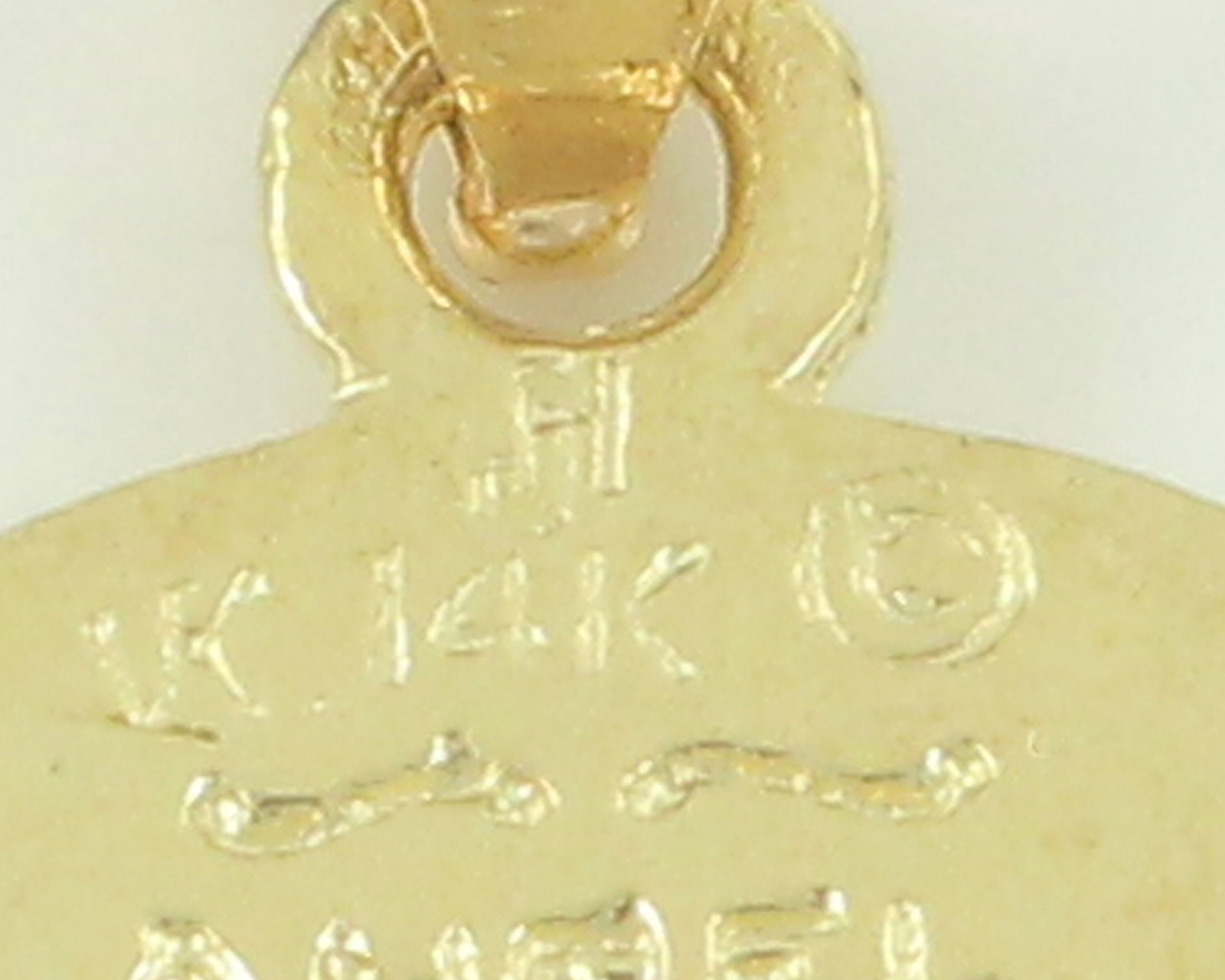Vintage 14K Dainty Guardian Angel Necklace, Vintage 14K Spanish Prayer
