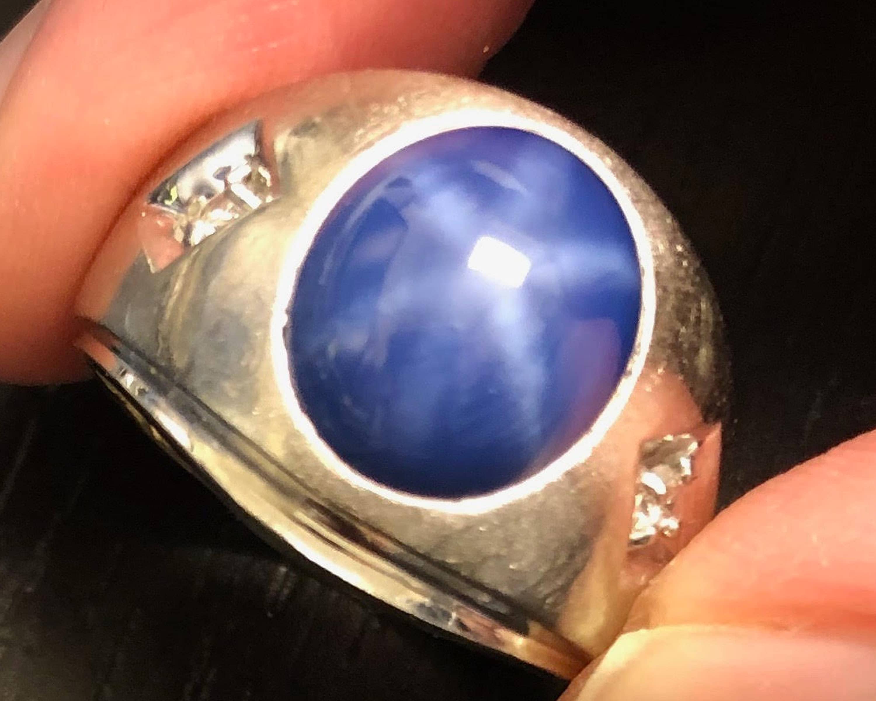 blue star sapphire ring blue star sapphire ring