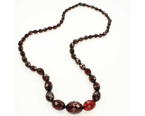 Buy Antique Bakelite Necklace Made From Round Bakelite Beads | Jasper52 In  Ny