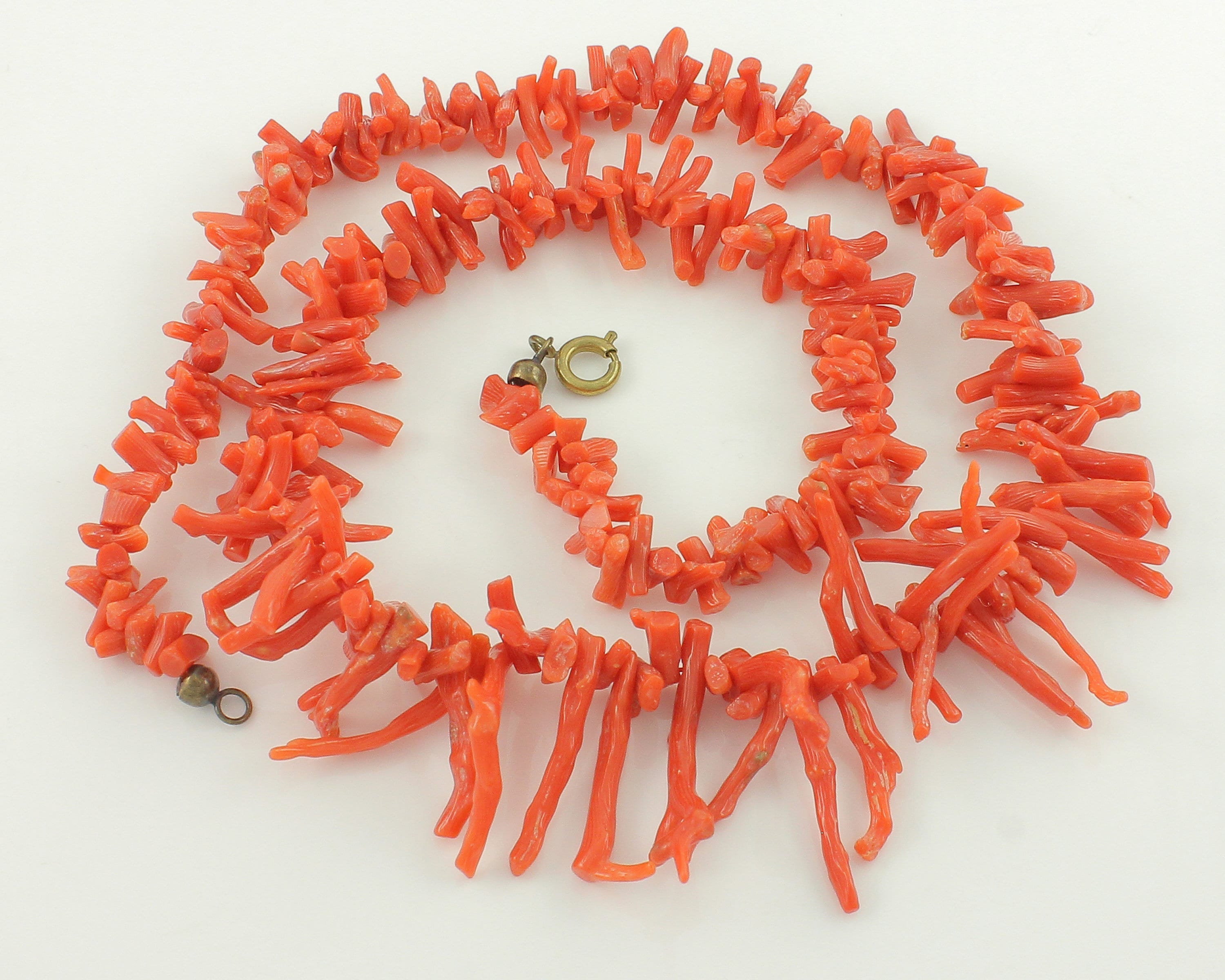 Vintage Natural Red Coral Branch Necklace - Etsy India