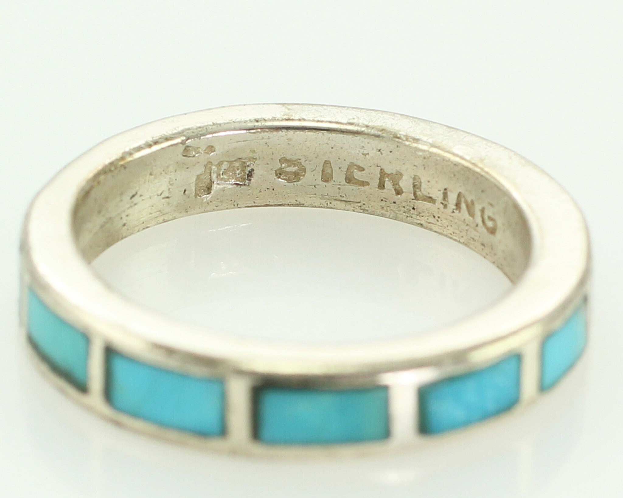 Vintage Turquoise & Silver Band