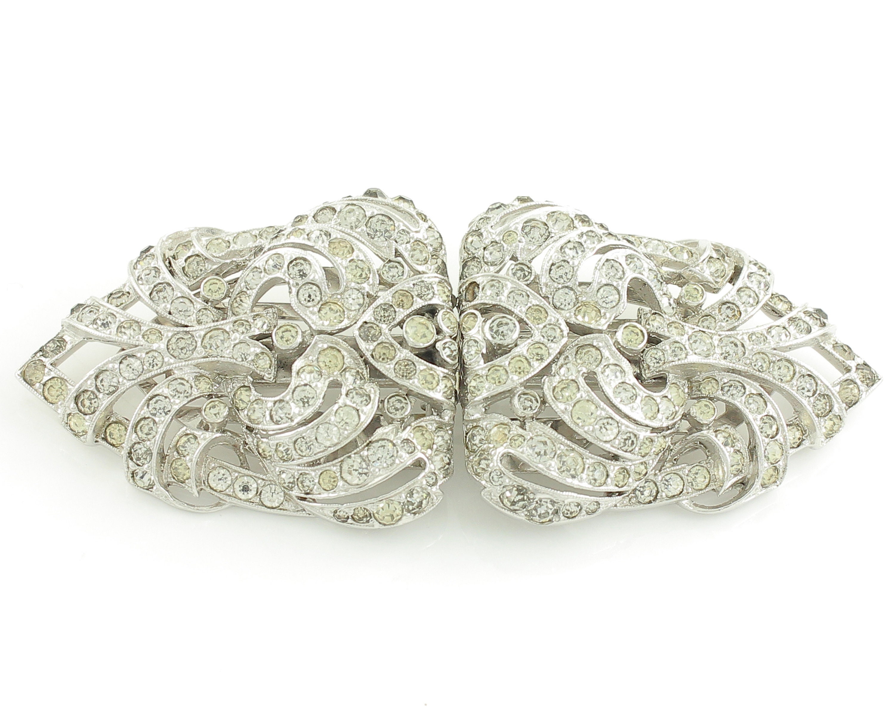 Myra, Diamante Brooch Bridal Shoe Clips