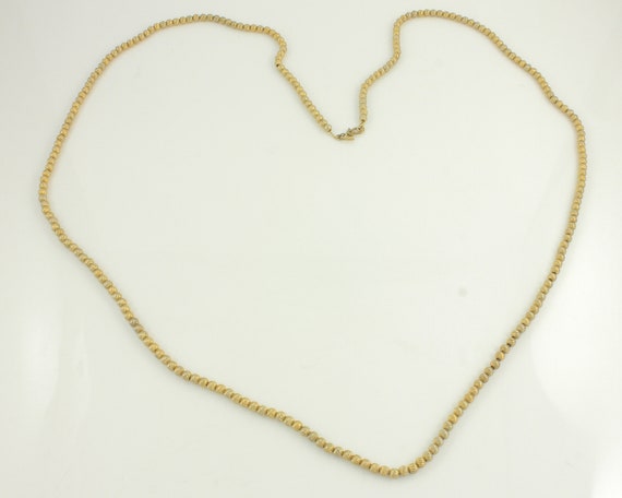 Vintage Monet Gold Tone Beaded Necklace, 1970s Ri… - image 3