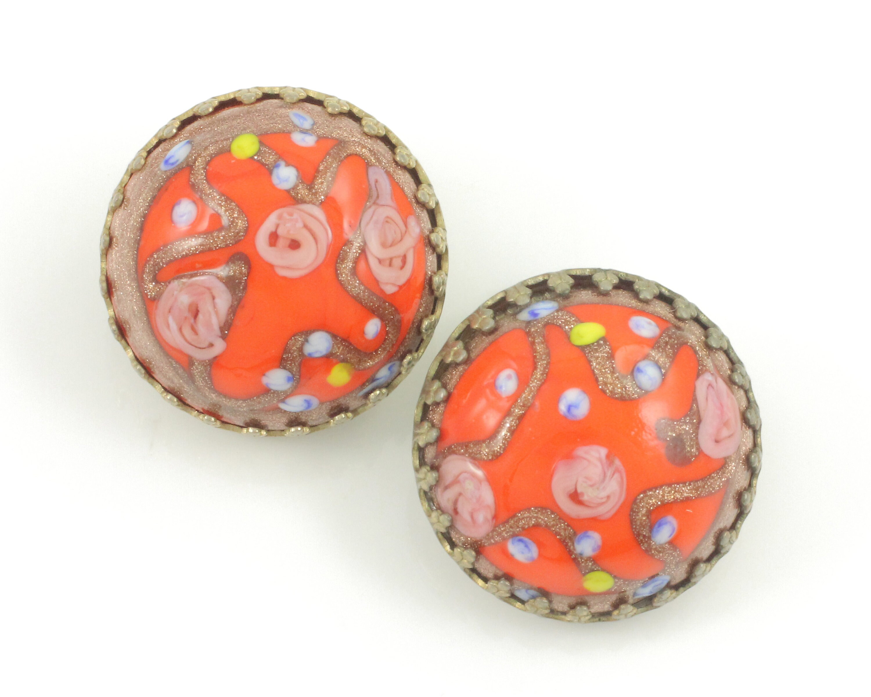 Vintage murano glass sale earrings