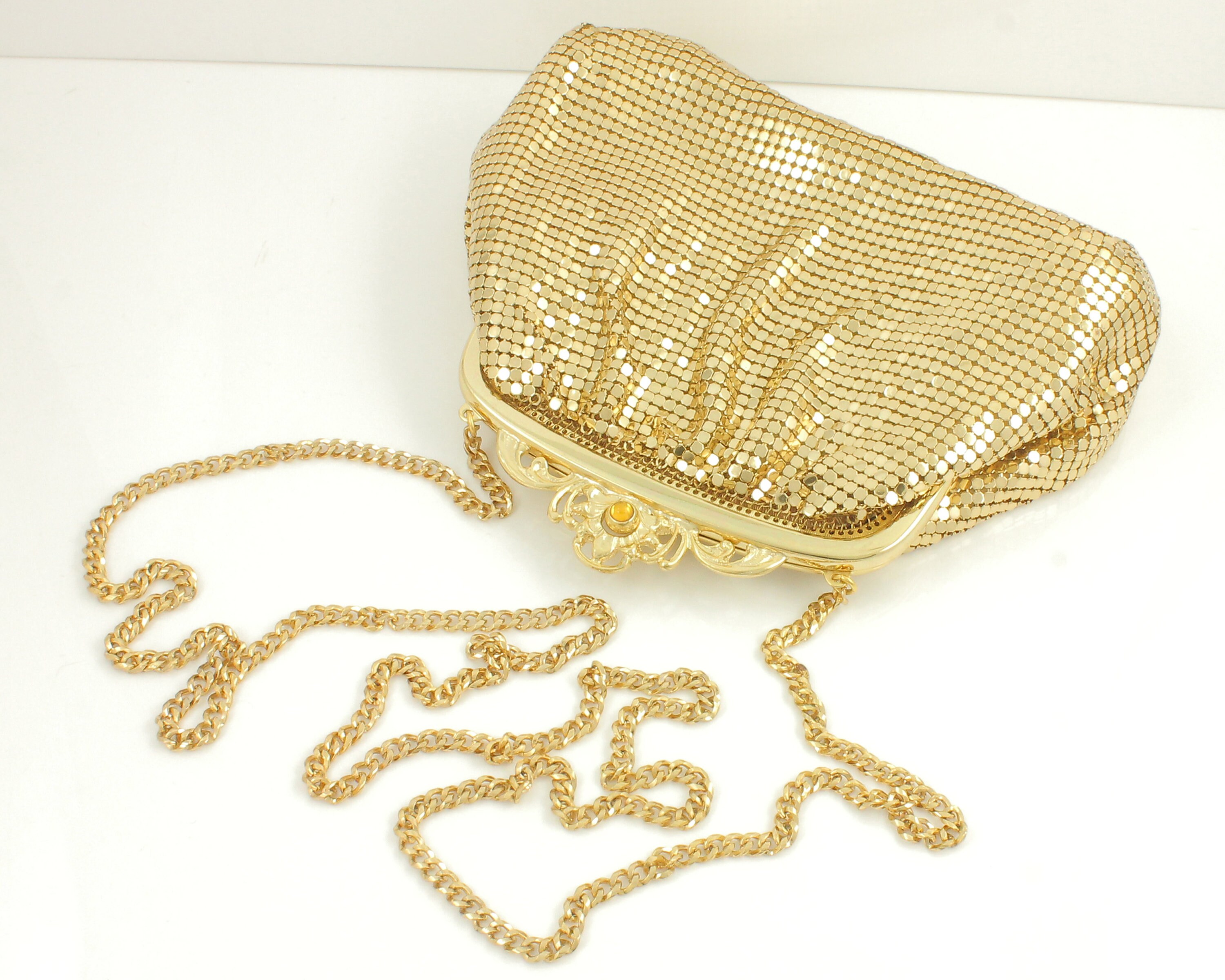 RARE, Vintage Whiting & Davis Sequin and Mesh Purse With Rhinestone Clasp  and Matching Coin Purse, New Old Stock Mesh Purses Whiting Davis - Etsy