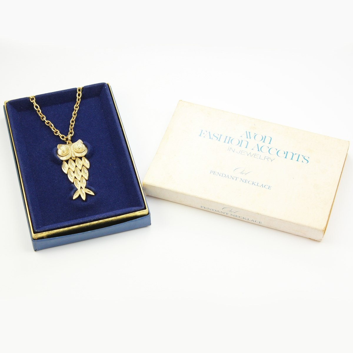 Avon store owl necklace