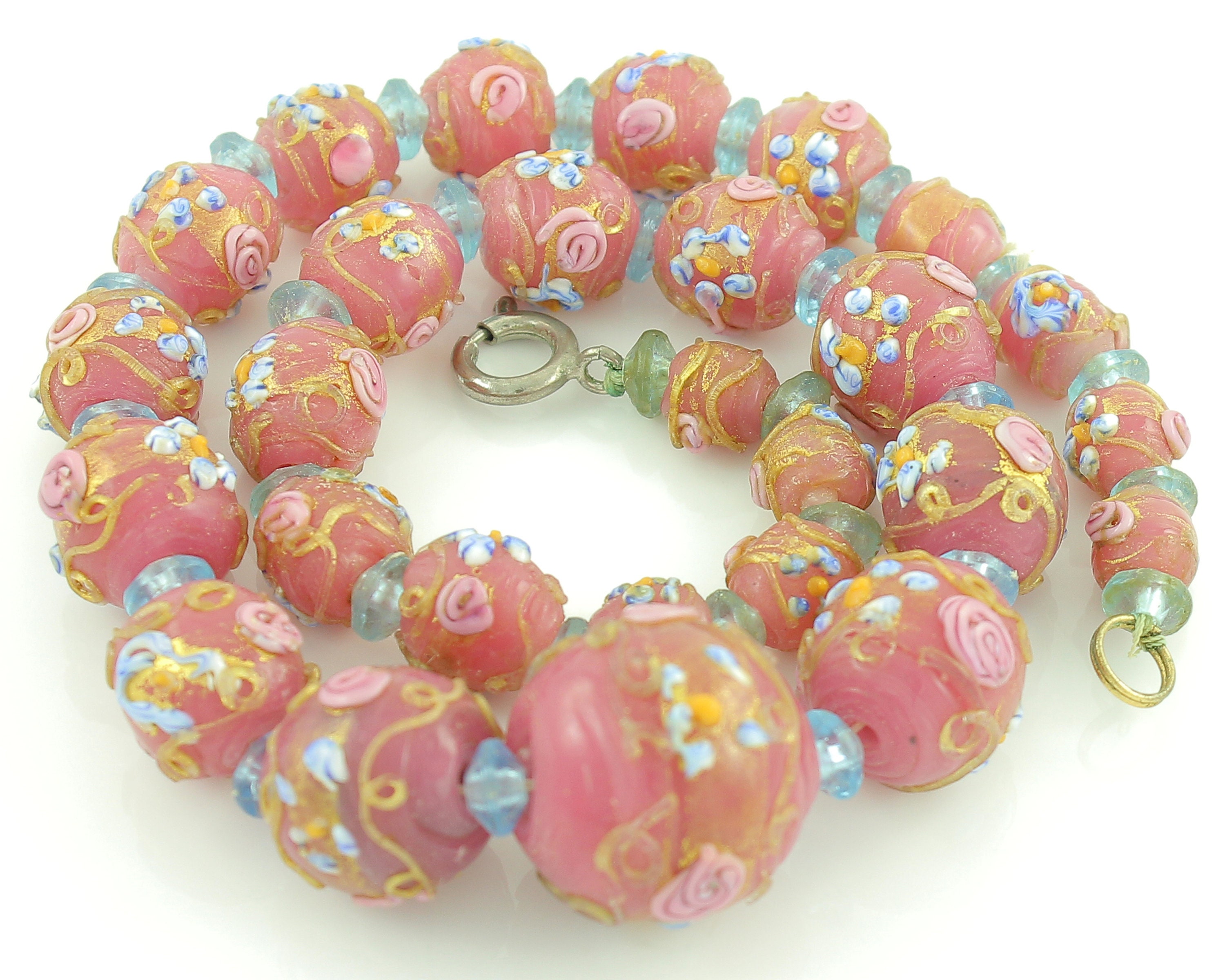 Mix of vintage pink glass beads from Europe and Asia. 5 oz box. – Earthly  Adornments