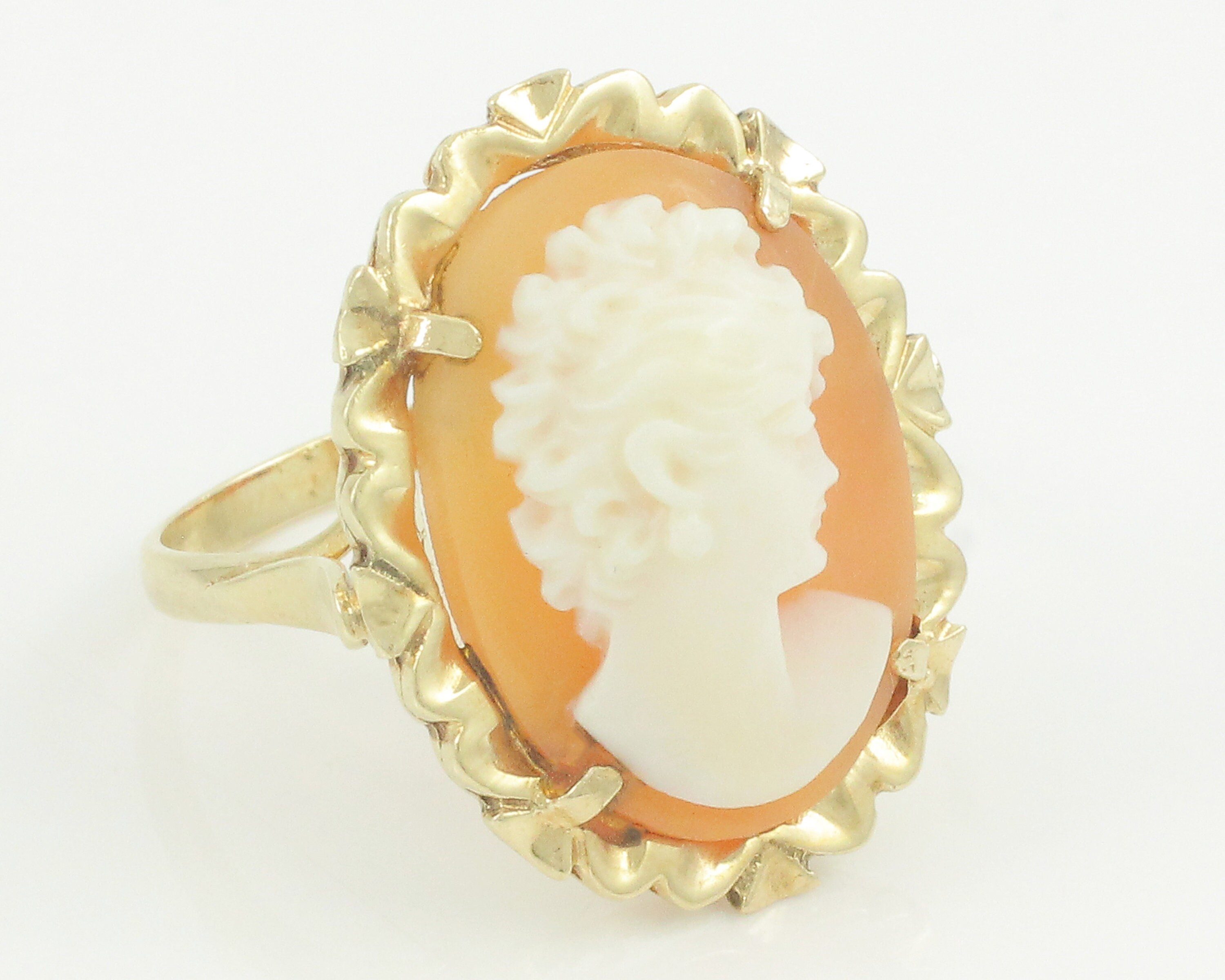 14k cameo ring outlet