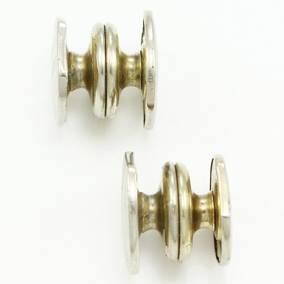 Vintage Art Deco Kum-A-Part Cufflinks: Two-Tone G… - image 3