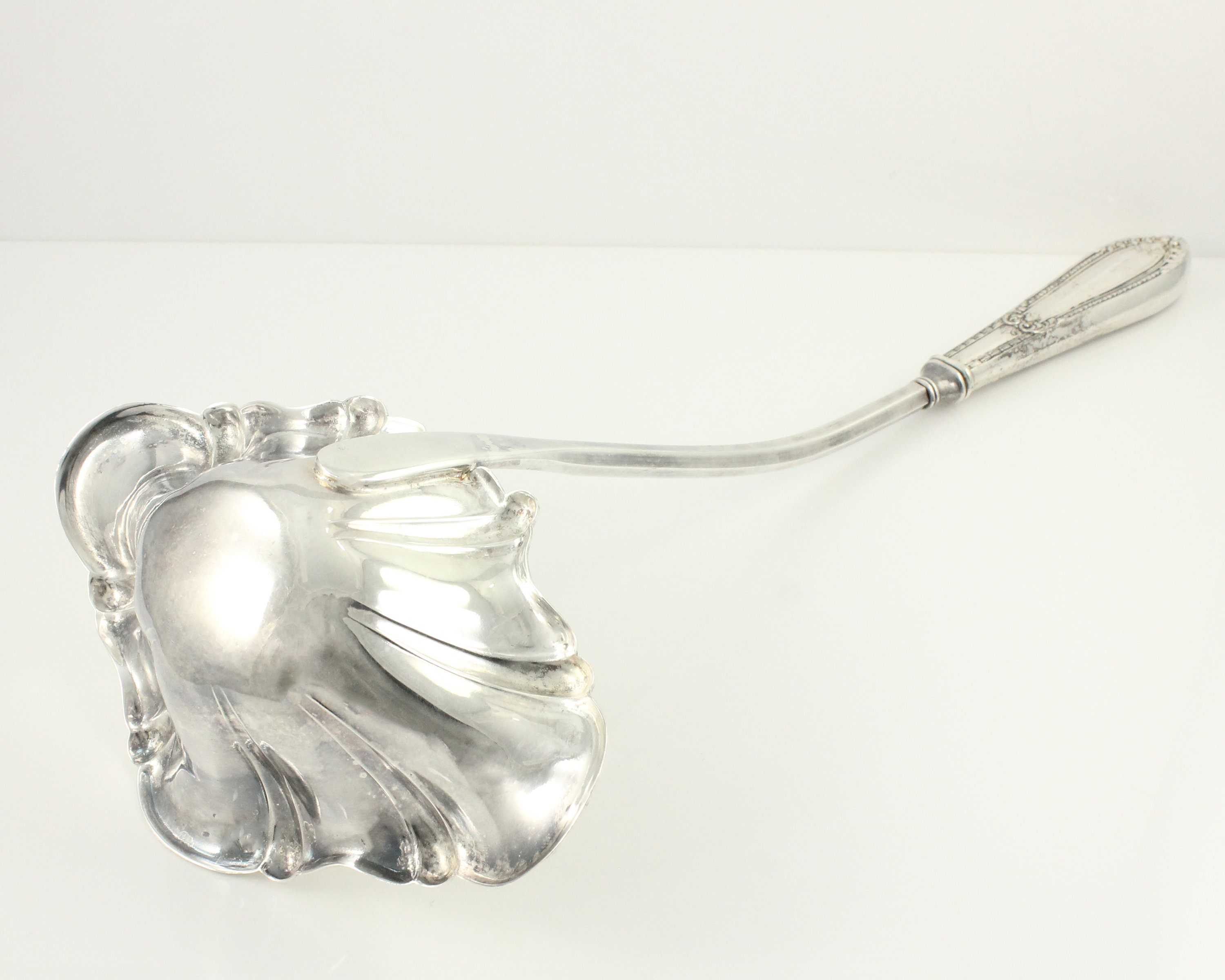 Vintage Frank Whiting Sterling Handle Punch Ladle, Vintage Sterling