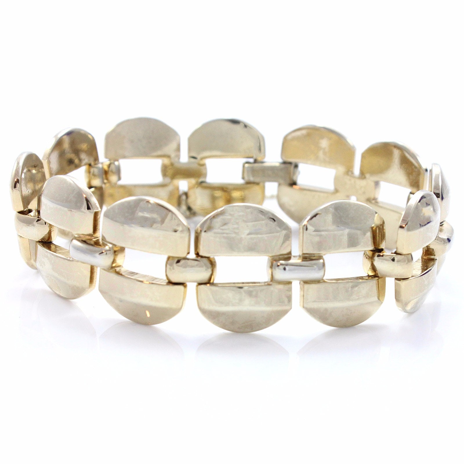 Vintage monet gold tone link bracelet sale