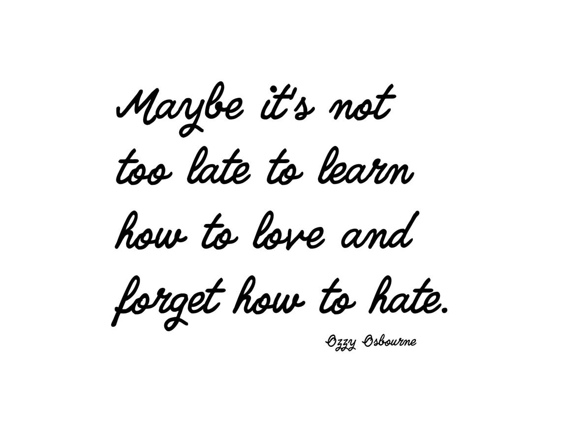 Ozzy Osbourne Crazy Train Lyrics Printable Wall Art Etsy