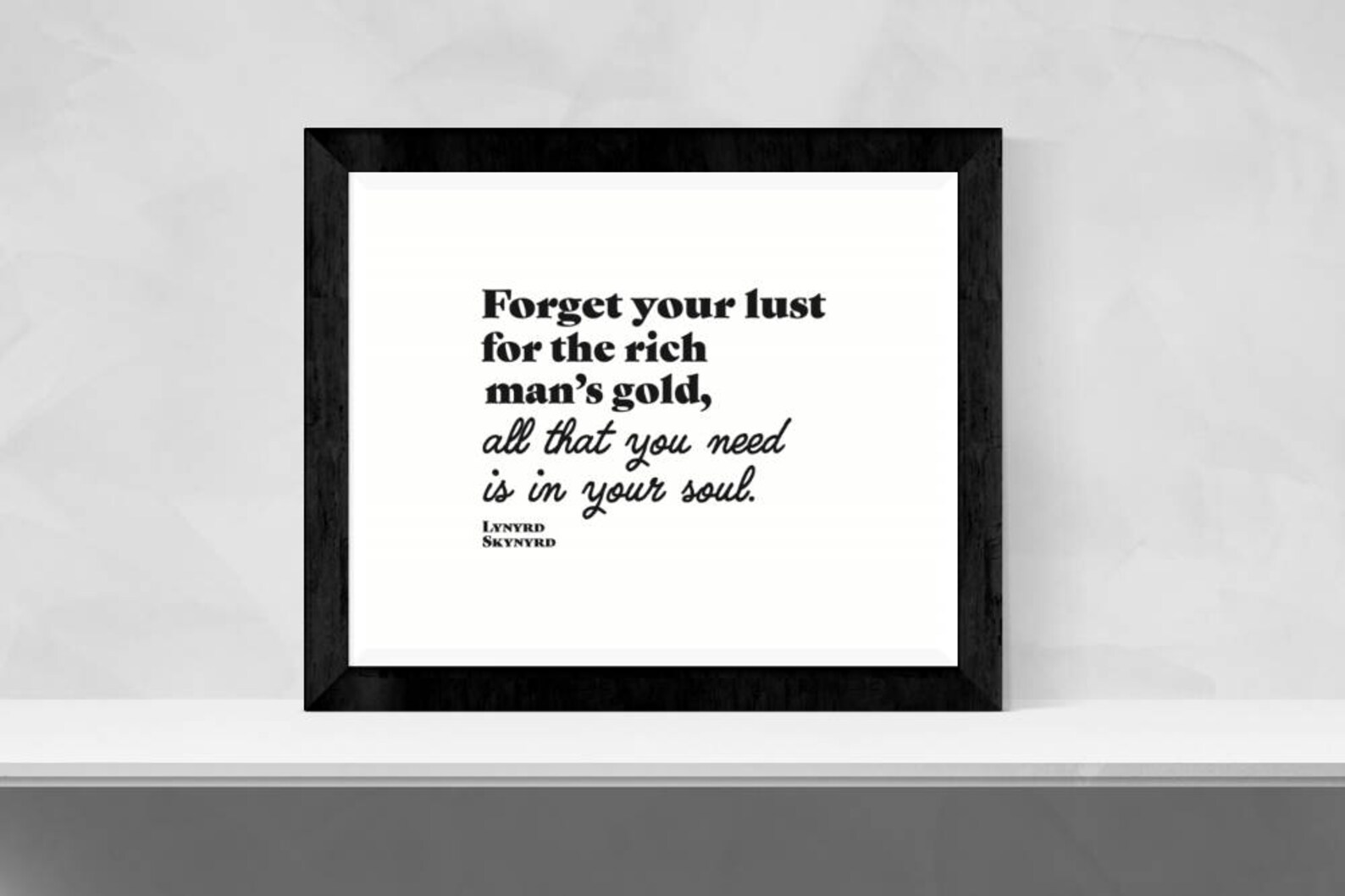 Lynyrd Skynyrd Simple Man Lyrics Printable Wall Art Etsy