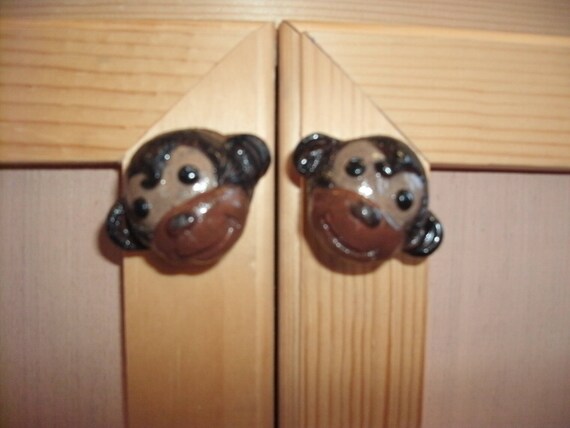 Monkey Drawer And Cabinet Knob Etsy