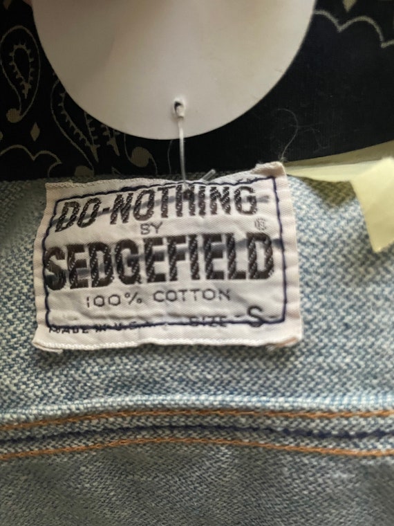 Vtg Sedgefield Denim Jacket w/ Handkerchief Detail - image 4