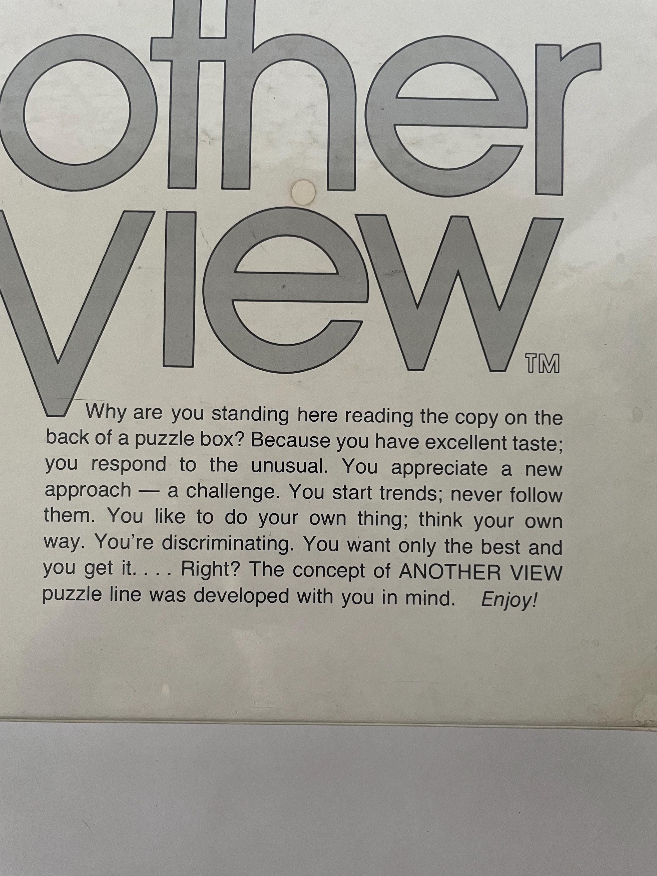 1977 “another View” 500+ Piece Puzzle— Unopened/nib - Etsy