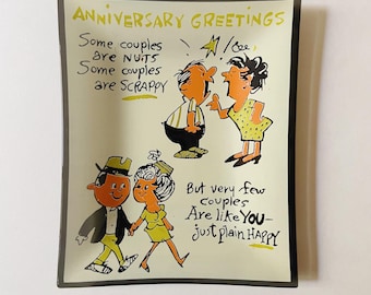 Vintage Anniversary Trinket Dish Tray by Houze