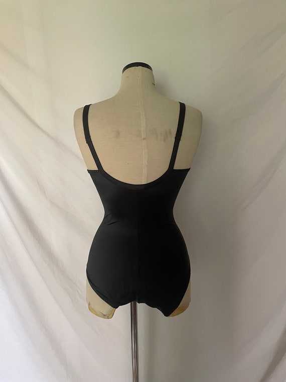 Vtg Black Lace Bodysuit by JcPenney Gem
