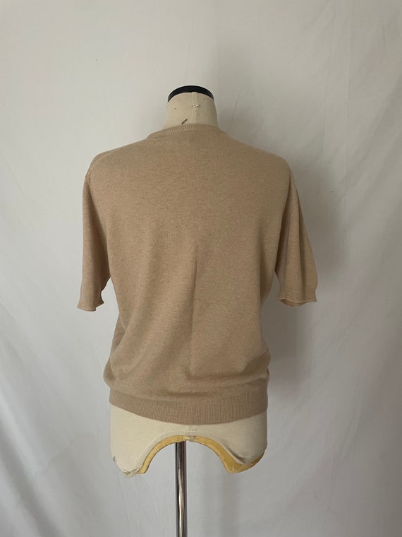 50’s Cashmere Short Sleeve Sweater by Pringle of … - image 2