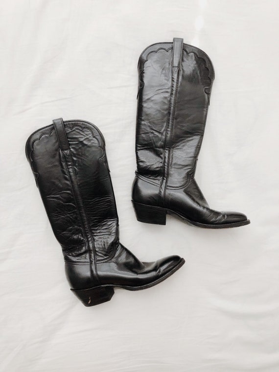 shiny cowboy boots